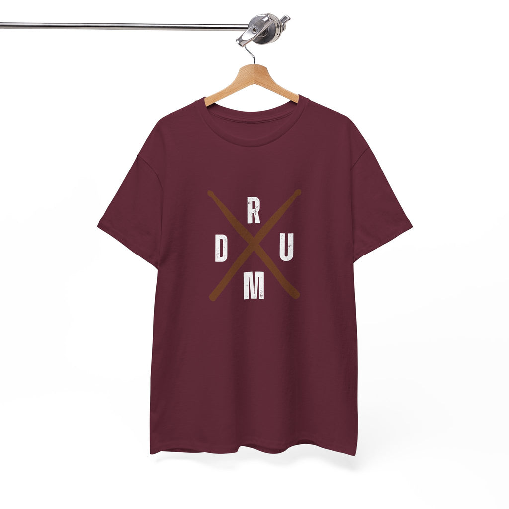 Drumsticks Crossed T-Shirt - Drummer Graphic Tee Drum Musician Shirt