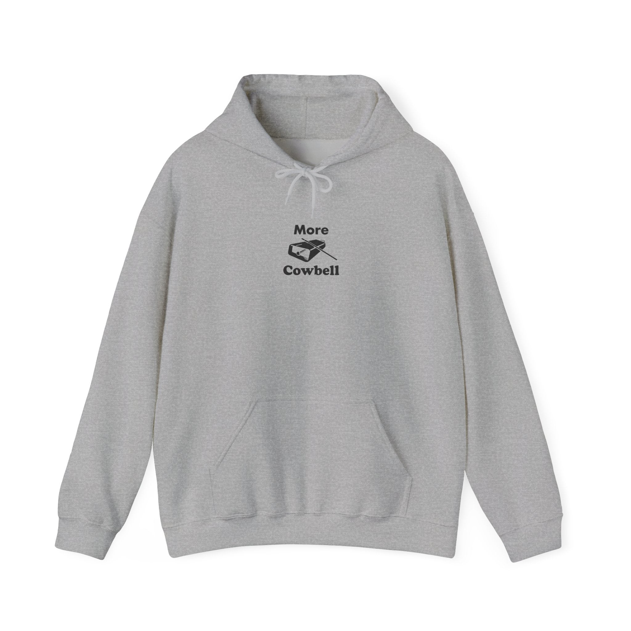 More Cowbell Hoodie - Funny Drummer Sweatshirt Music Pullover