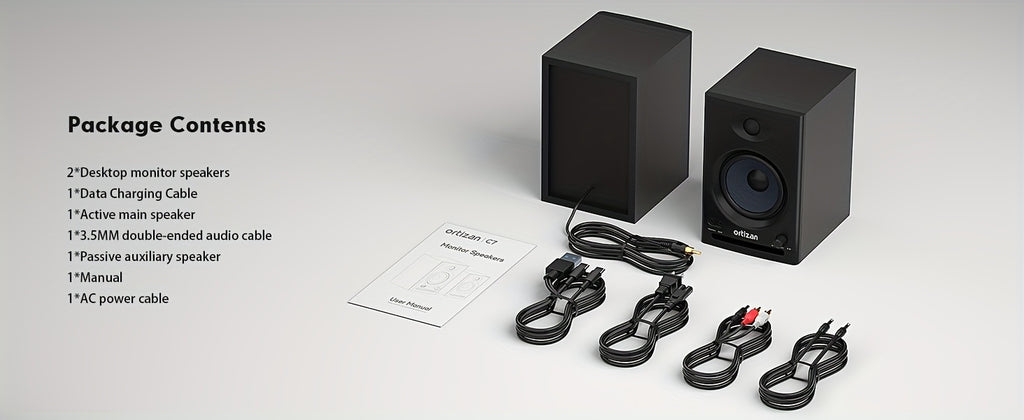 Dual-Mode Studio Monitors – Active Bluetooth 5.3 Near-Field Speakers for Home Studio
