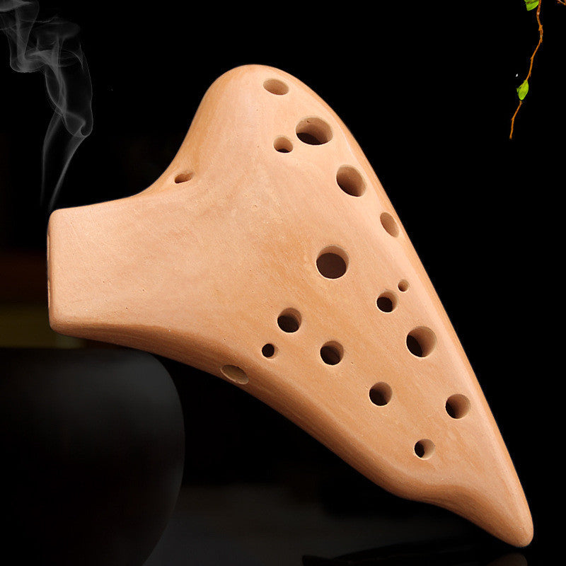 Double-Pipe Ocarina – Alto C Handmade Ceramic
