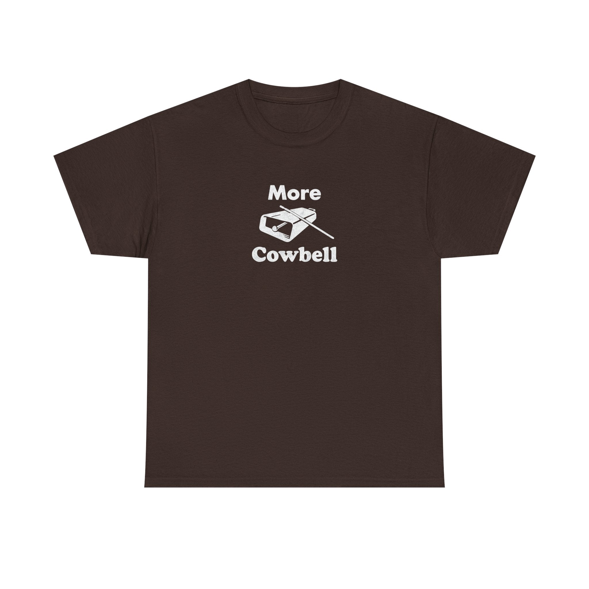 More Cowbell T-Shirt - Funny Drummer Graphic Tee Music Shirt