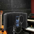 Microphone Isolation Shield – Portable Foldable 5 Panel Reflection Filter