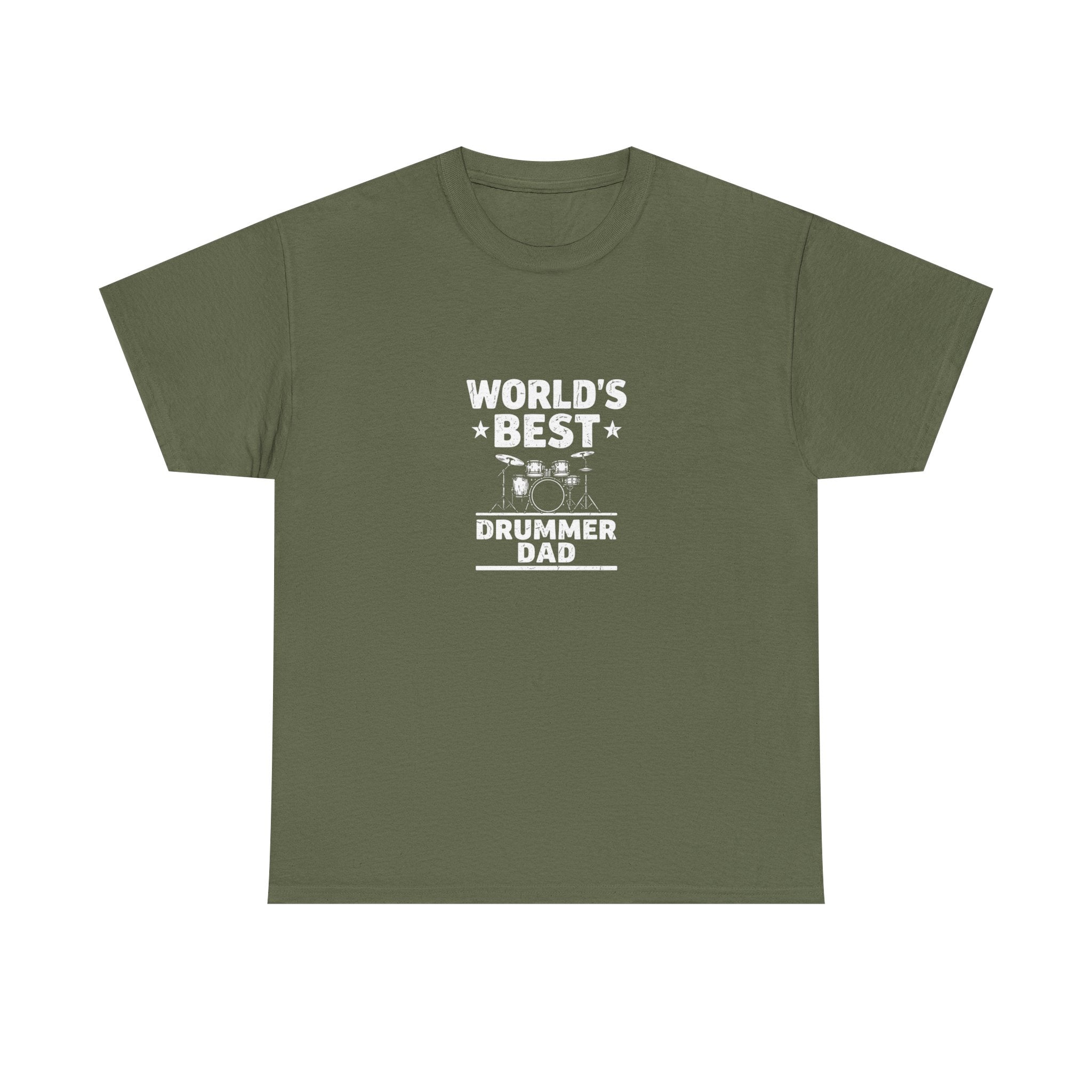 World's Best Drummer Dad T-Shirt - Drumming Gift for Dad
