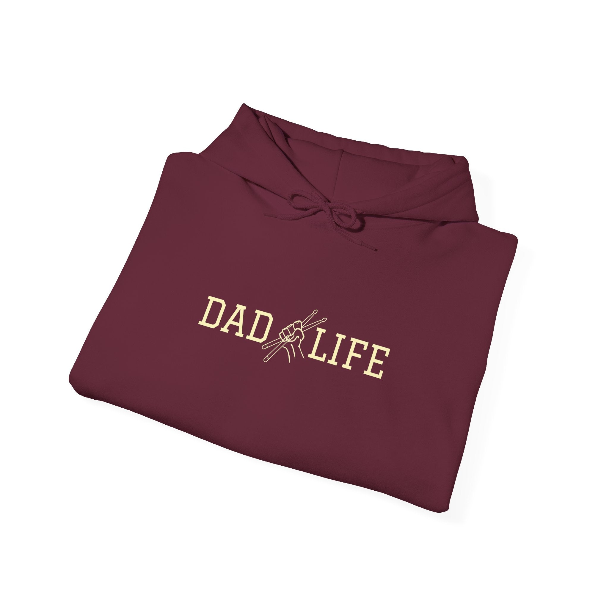 Dad Life Drummer Hoodie – Drumming Dad Sweatshirt