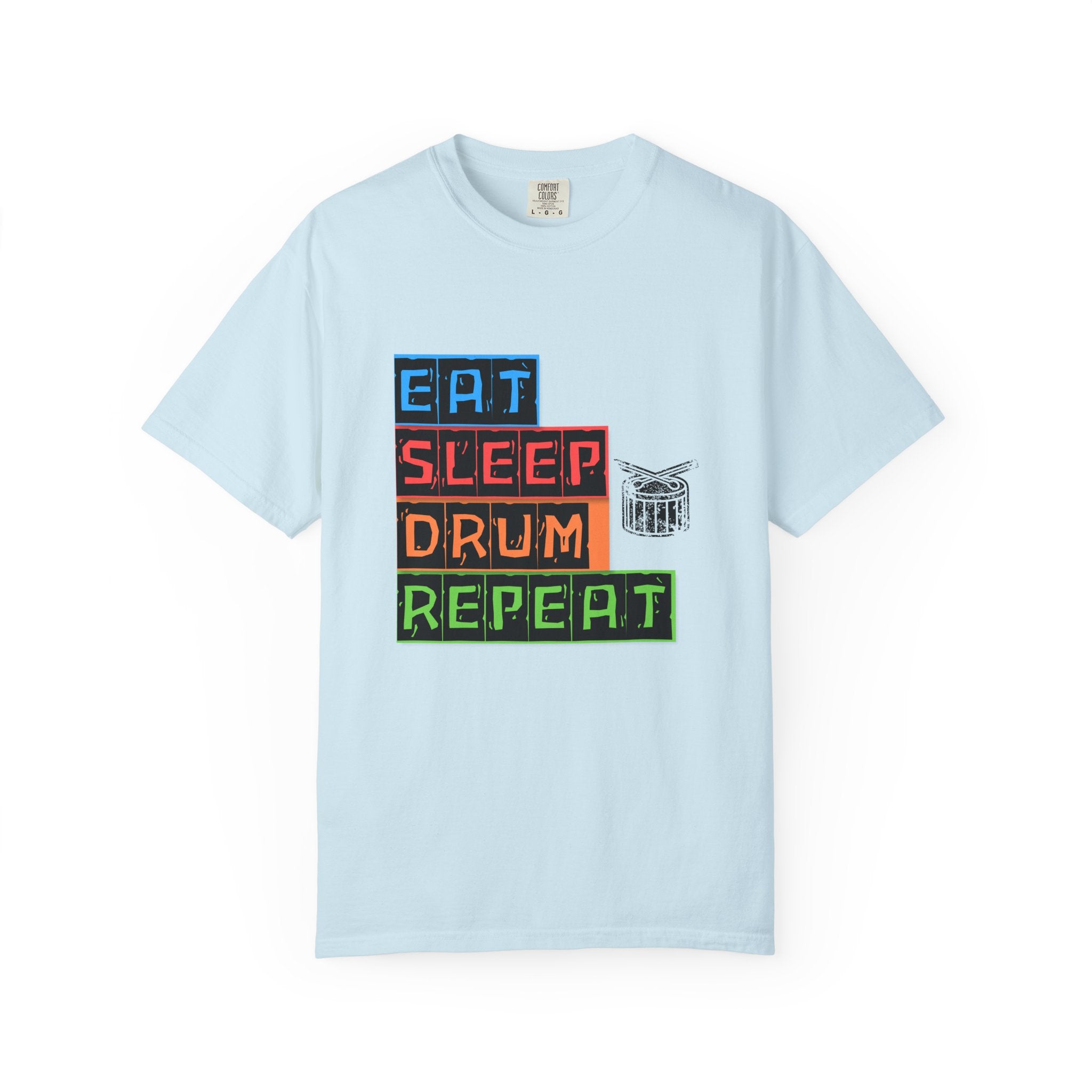 Eat Sleep Drum Repeat T-Shirt - Drummer Graphic Tee