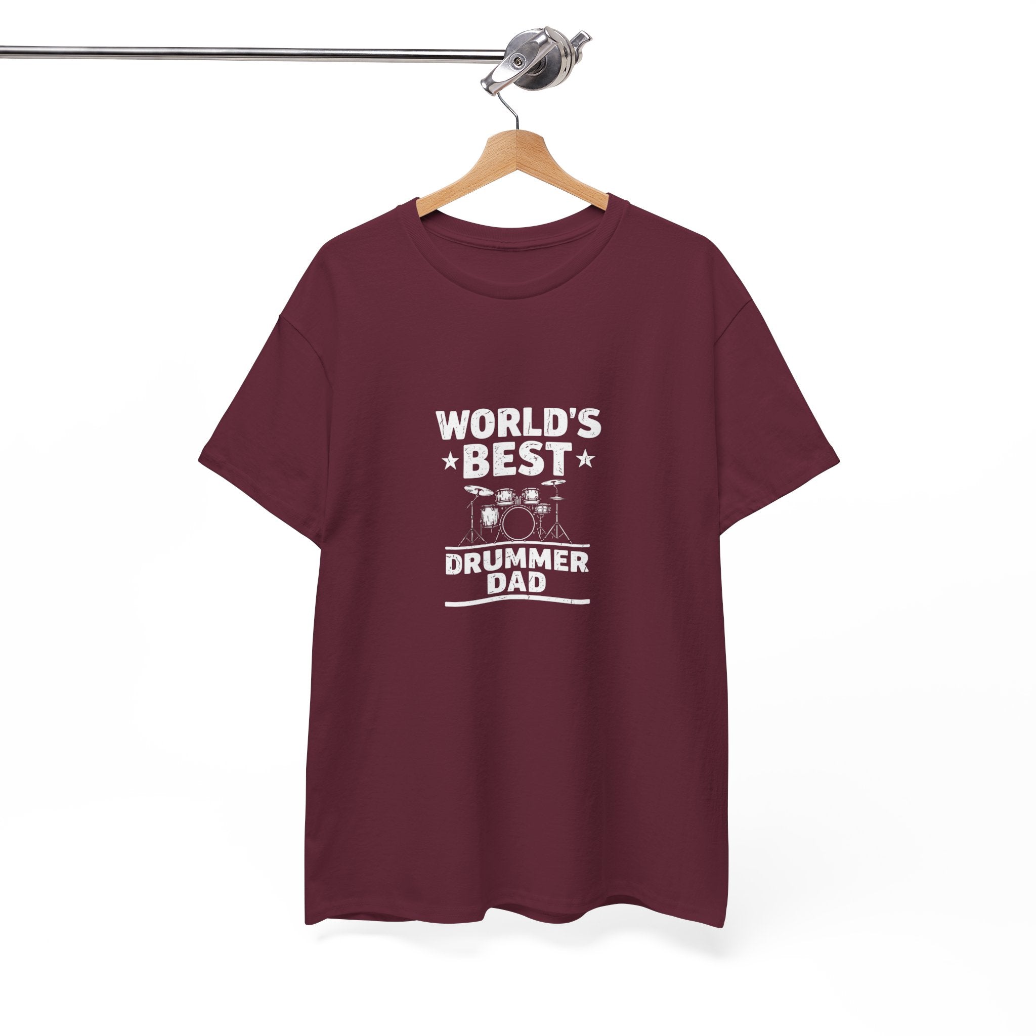 World's Best Drummer Dad T-Shirt - Drumming Gift for Dad