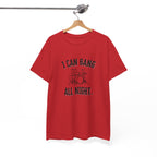 I Can Bang All Night T-Shirt - Vintage Drum Set Graphic Tee for Drummers