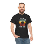 I Paused My Drums to Be Here T-Shirt - Retro Drum Kit Graphic Tee for Drummers