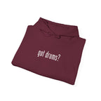 Got Drums? Hoodie - Minimalist Drum Sweatshirt for Drummers & Music Lovers