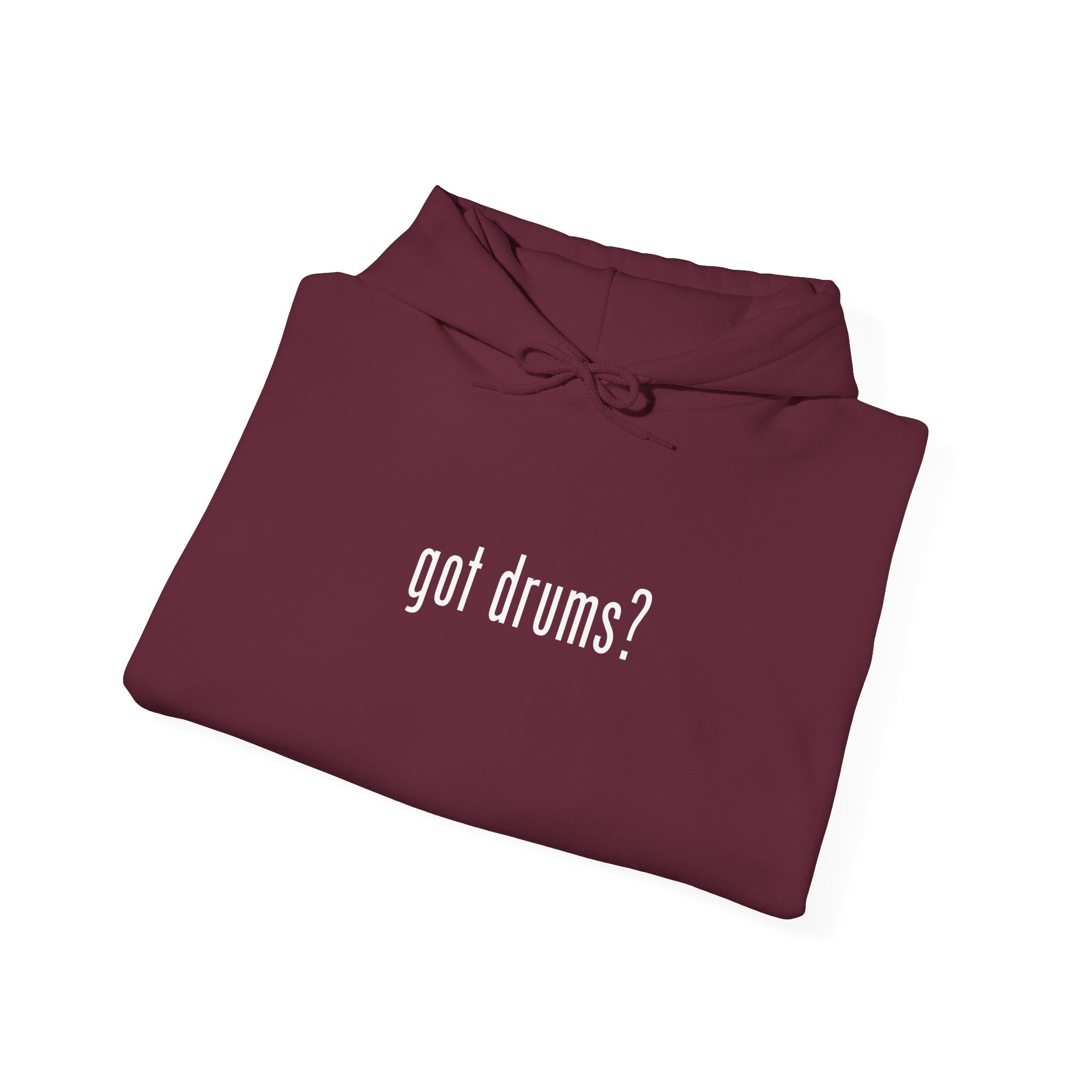 Got Drums? Hoodie - Minimalist Drum Sweatshirt for Drummers & Music Lovers