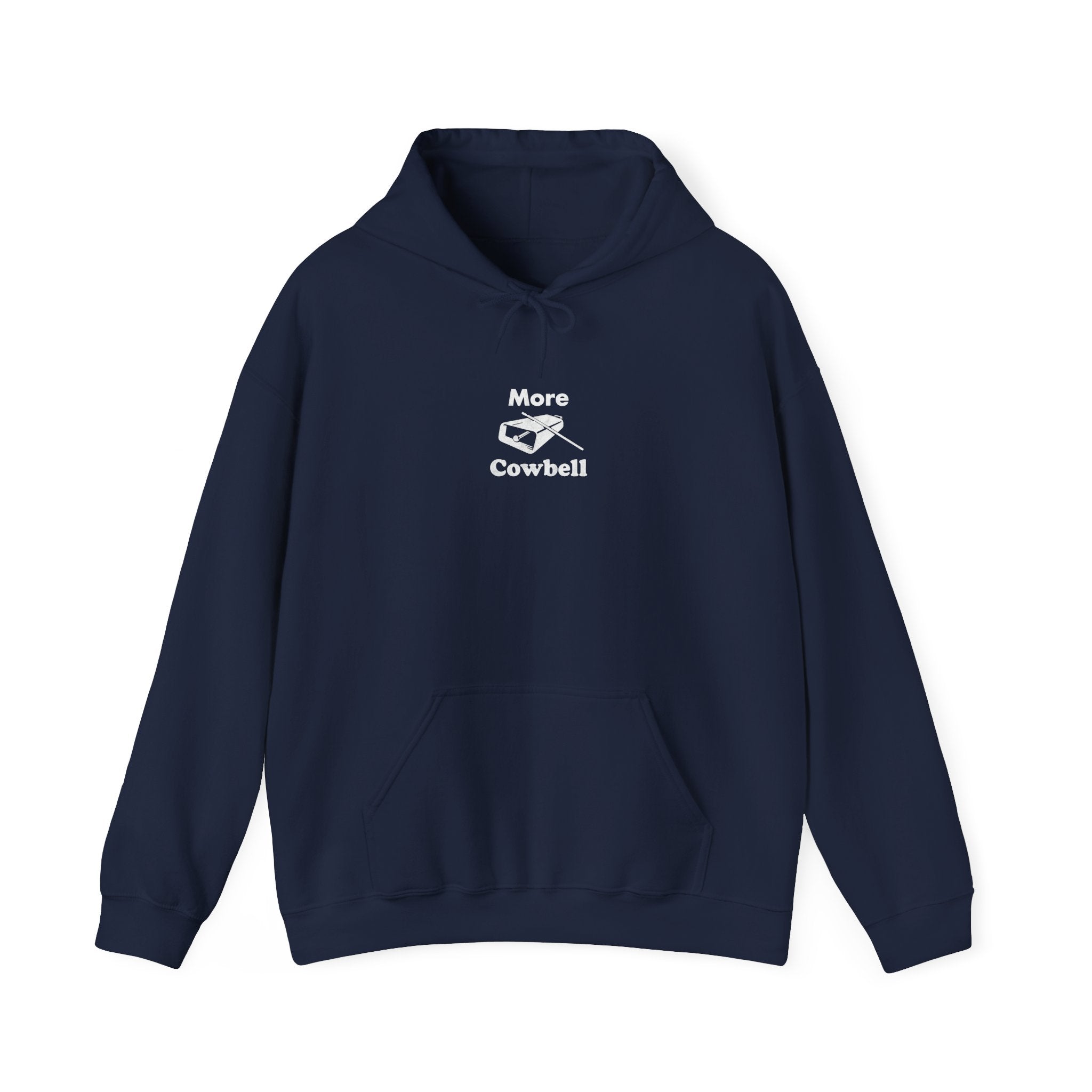 More Cowbell Hoodie - Funny Drummer Sweatshirt Music Pullover