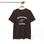 Weapons of Mass Percussion T-Shirt - Drummer Graphic Tee Music Rhythm Shirt