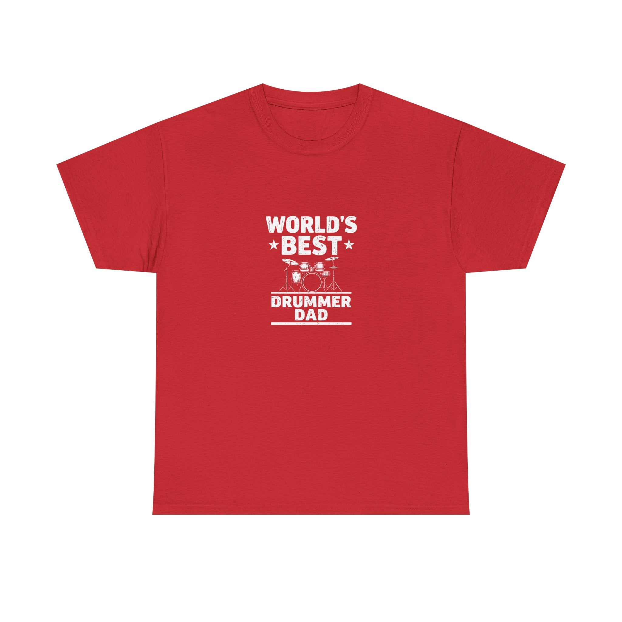 World's Best Drummer Dad T-Shirt - Drumming Gift for Dad