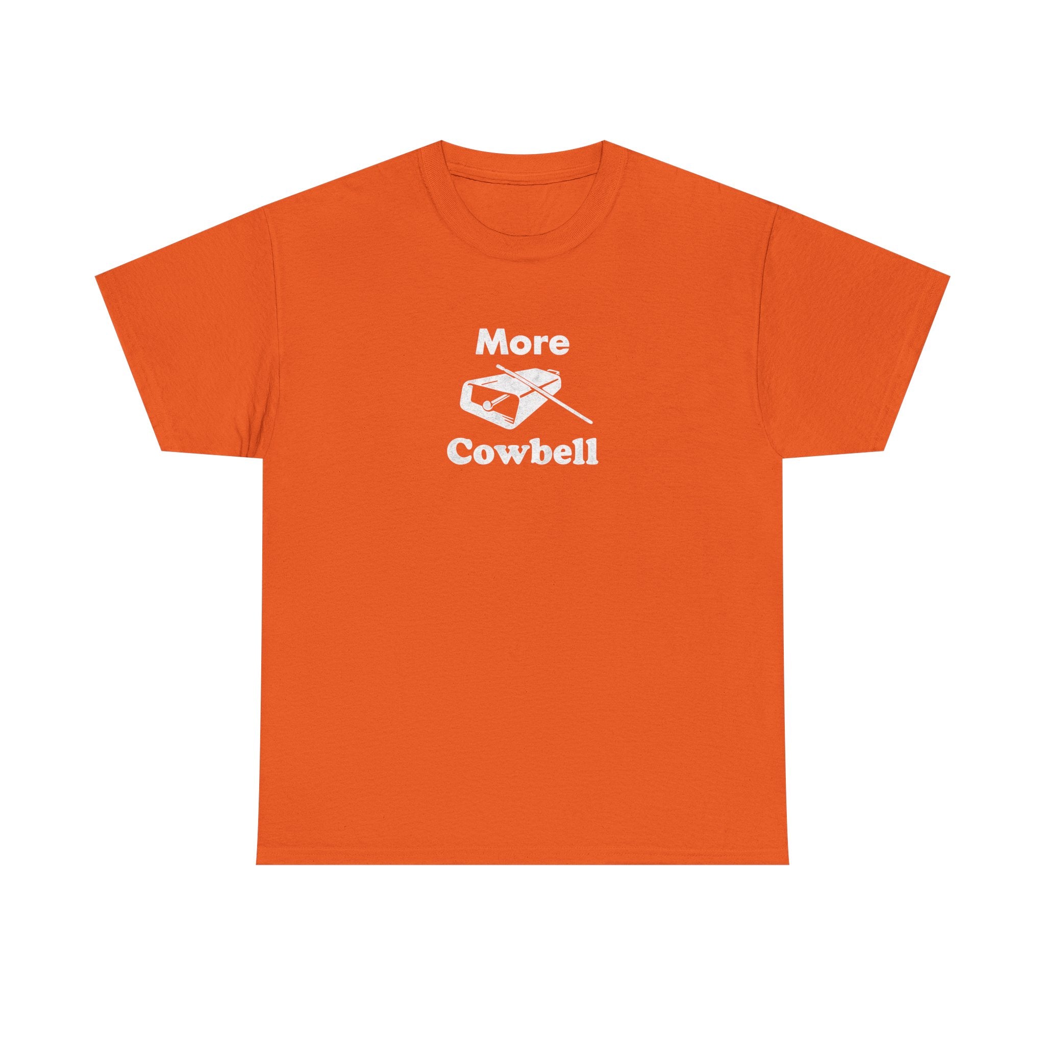 More Cowbell T-Shirt - Funny Drummer Graphic Tee Music Shirt