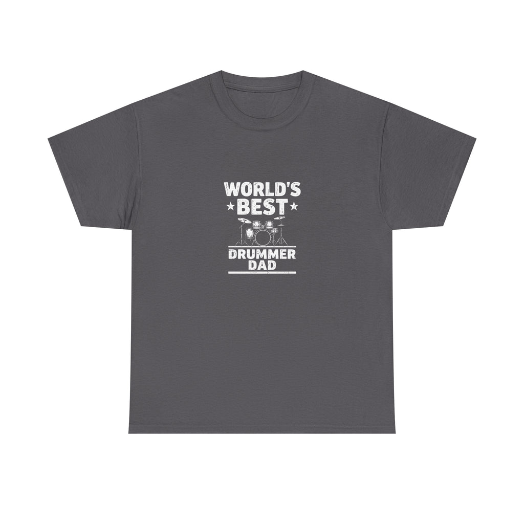 World's Best Drummer Dad T-Shirt - Drumming Gift for Dad