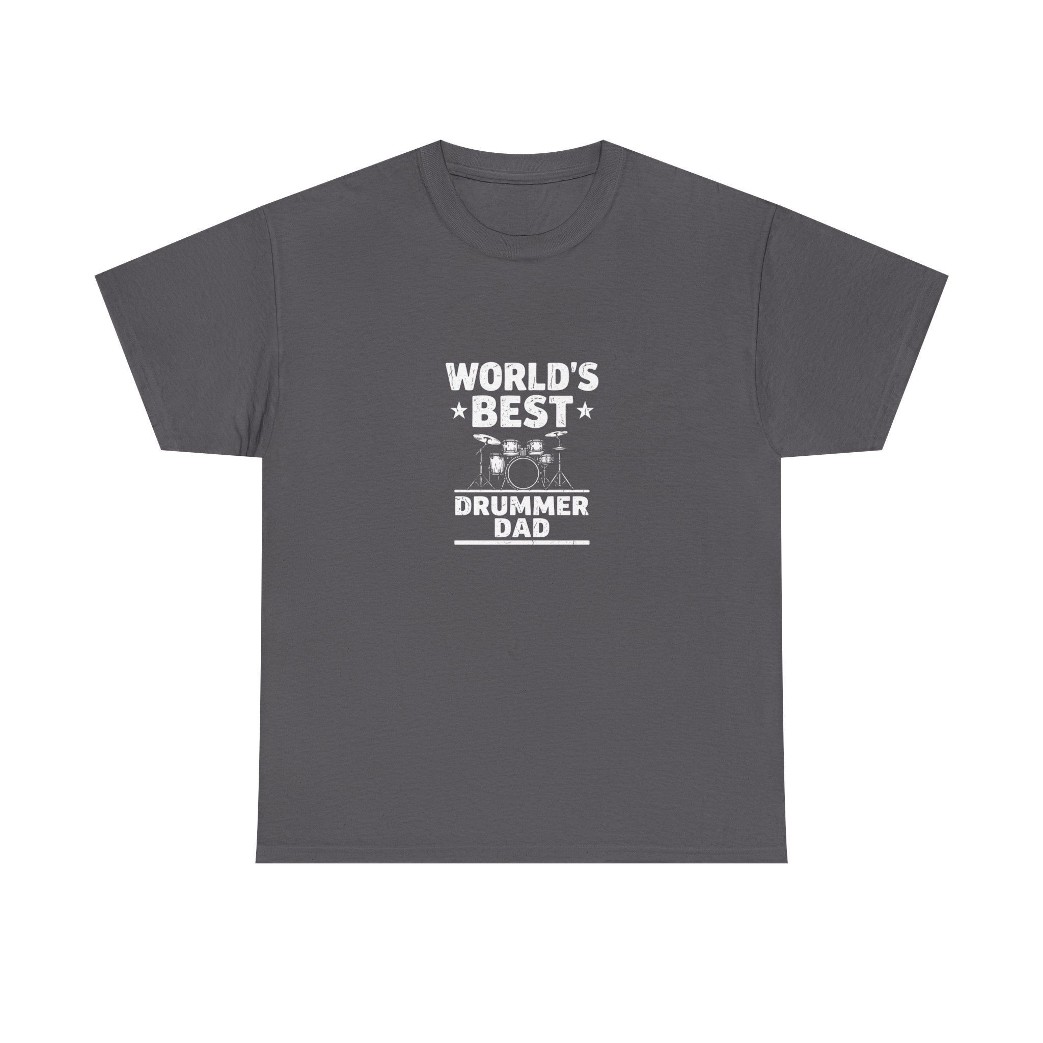 World's Best Drummer Dad T-Shirt - Drumming Gift for Dad