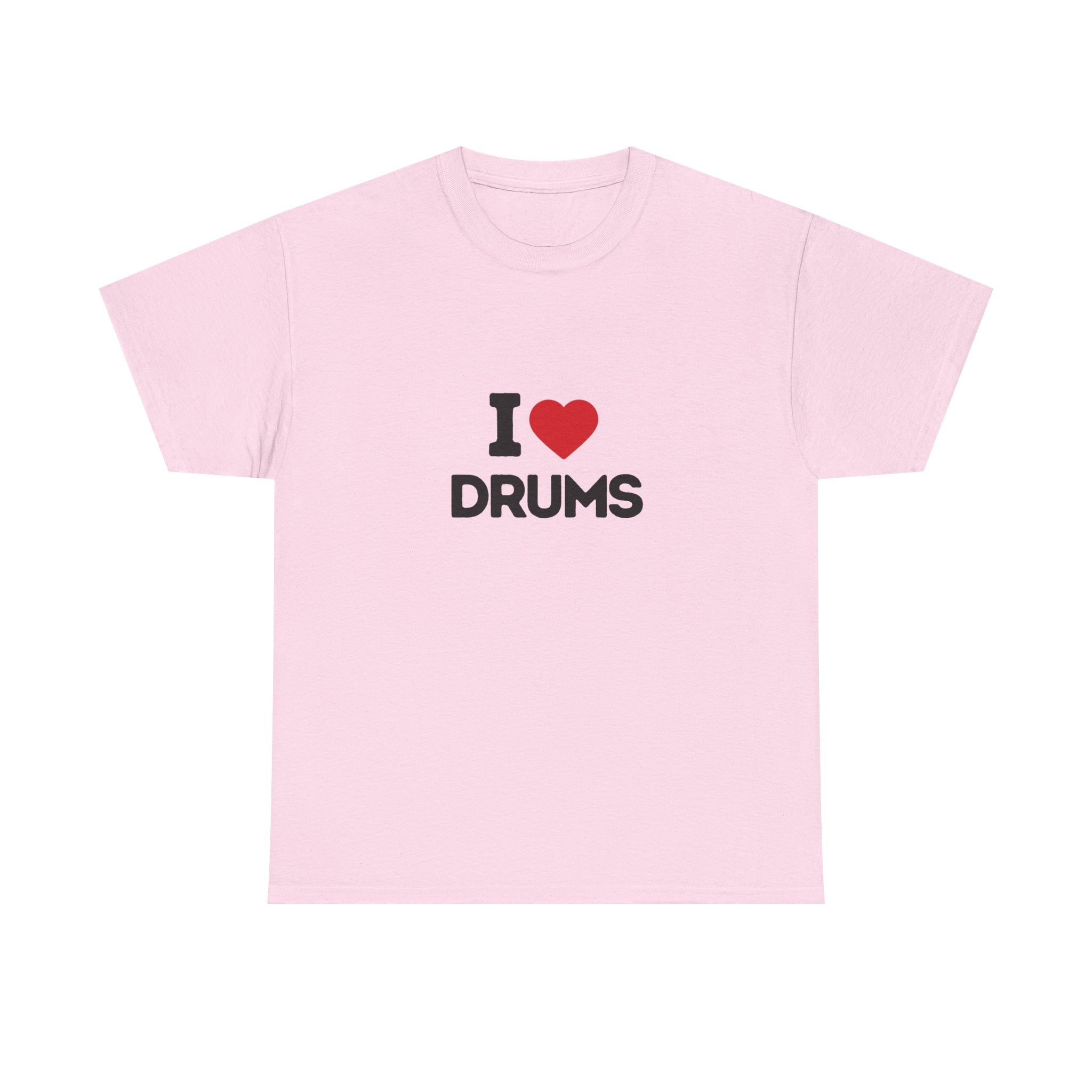 I Heart Drums T-Shirt, Funny Drummer Gift Shirt, Drumming Lover Tee, Gift for Drummer, Percussion Music Shirt, Drum Player Gift Idea