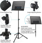 Heavy Duty Music Stand – Folding Adjustable Sheet Holder