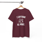 I Can Bang All Night T-Shirt - Vintage Drum Set Graphic Tee for Drummers