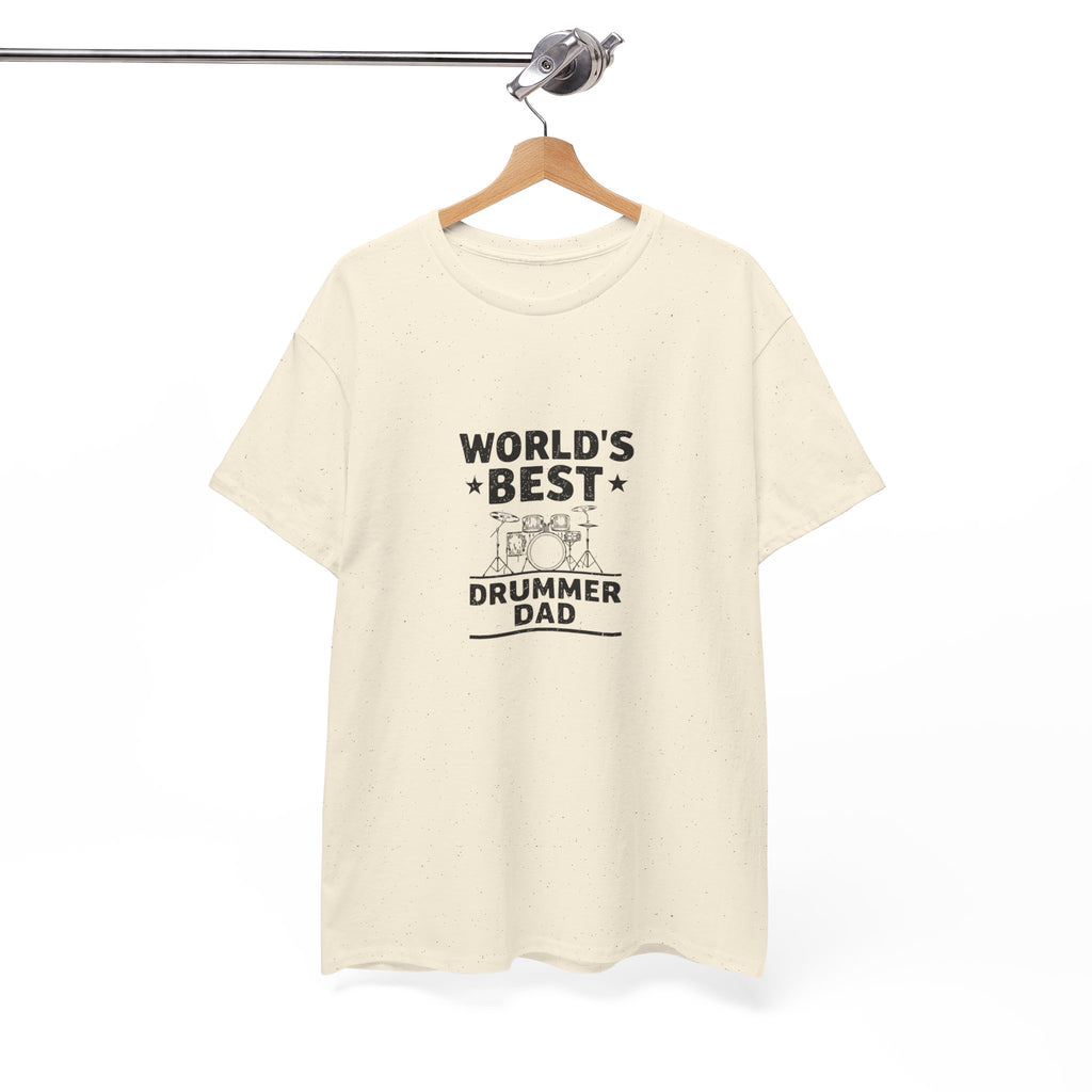 World's Best Drummer Dad T-Shirt - Drumming Gift for Dad