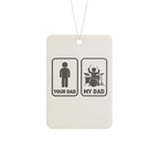 Your Dad My Dad Drummer Car Freshener – Drummer Dad Car Accessory