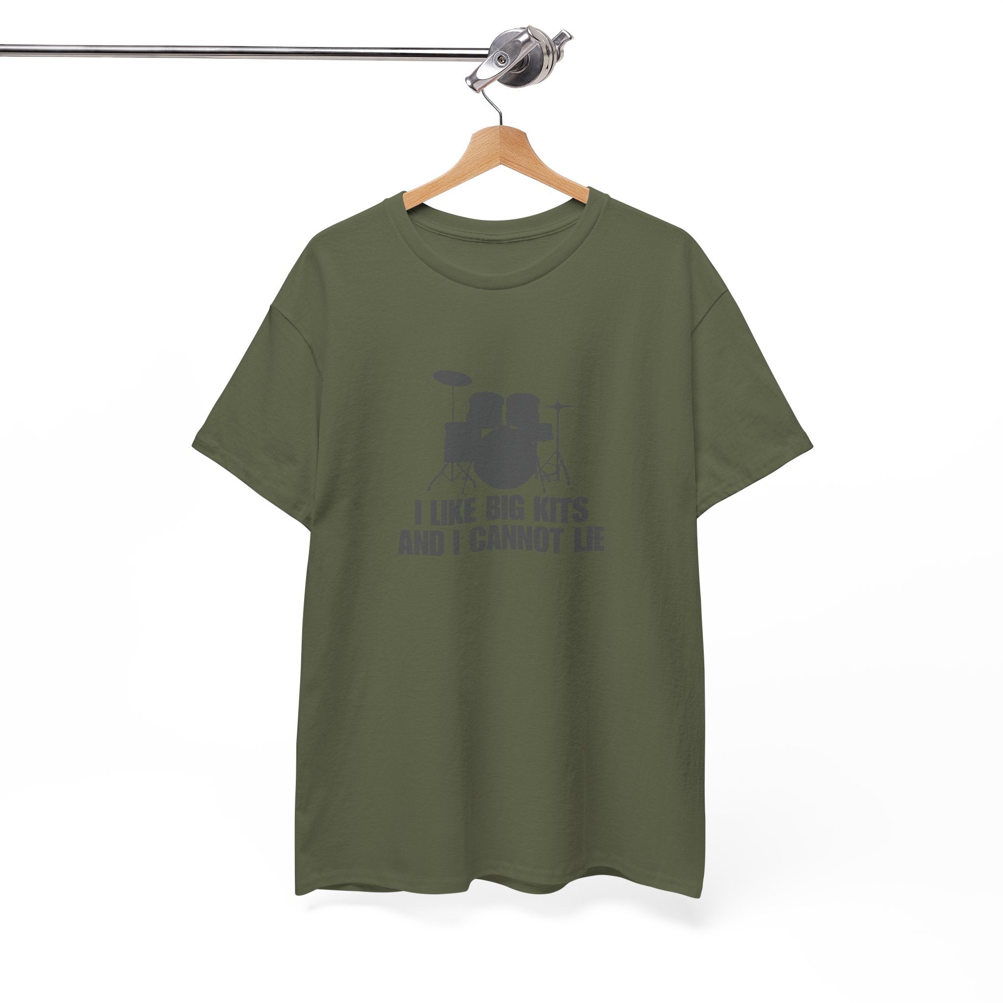 I Like Big Kits and I Cannot Lie T-Shirt - Funny Drummer Graphic Tee Music Shirt