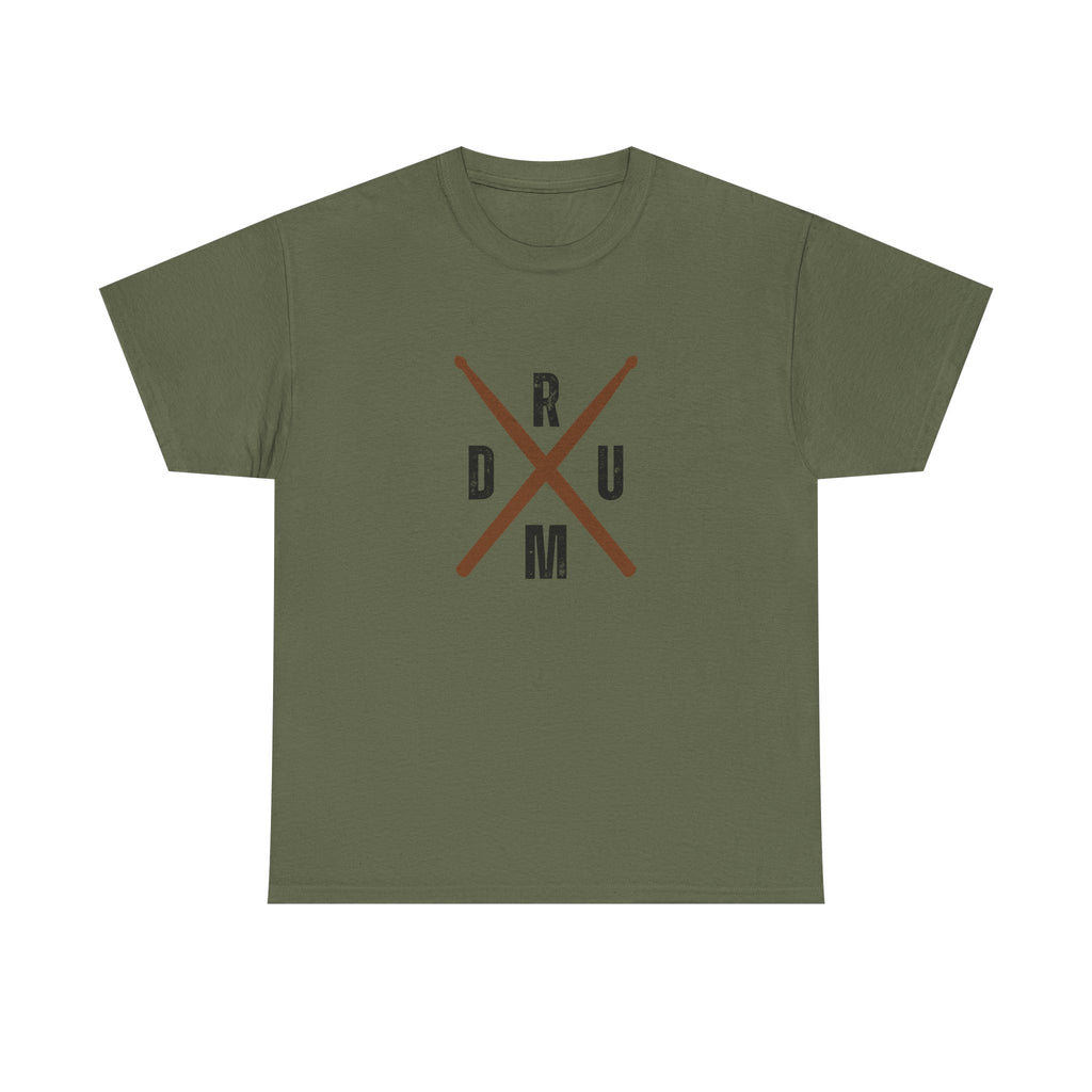 Drumsticks Crossed T-Shirt - Drummer Graphic Tee Drum Musician Shirt