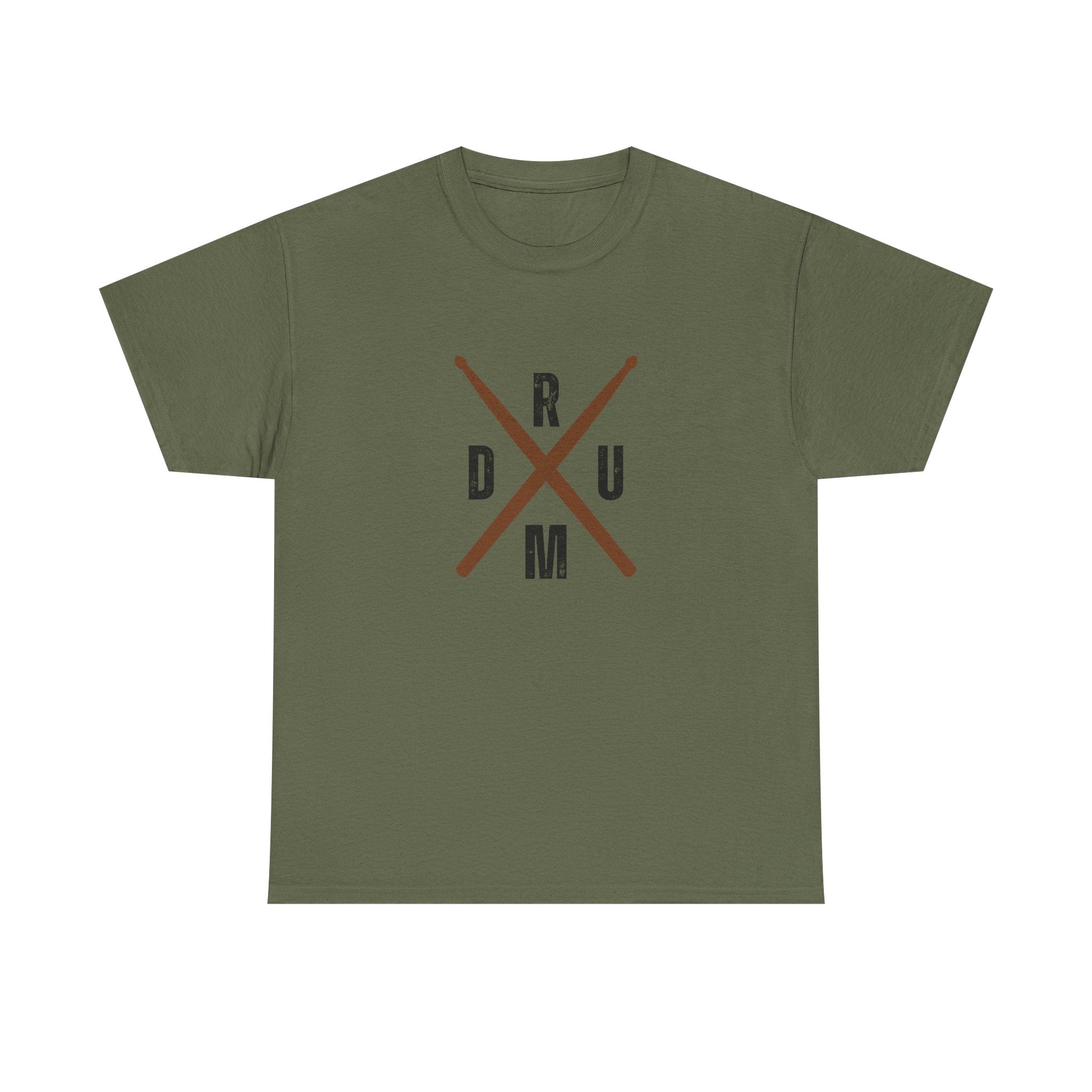 Drumsticks Crossed T-Shirt - Drummer Graphic Tee Drum Musician Shirt