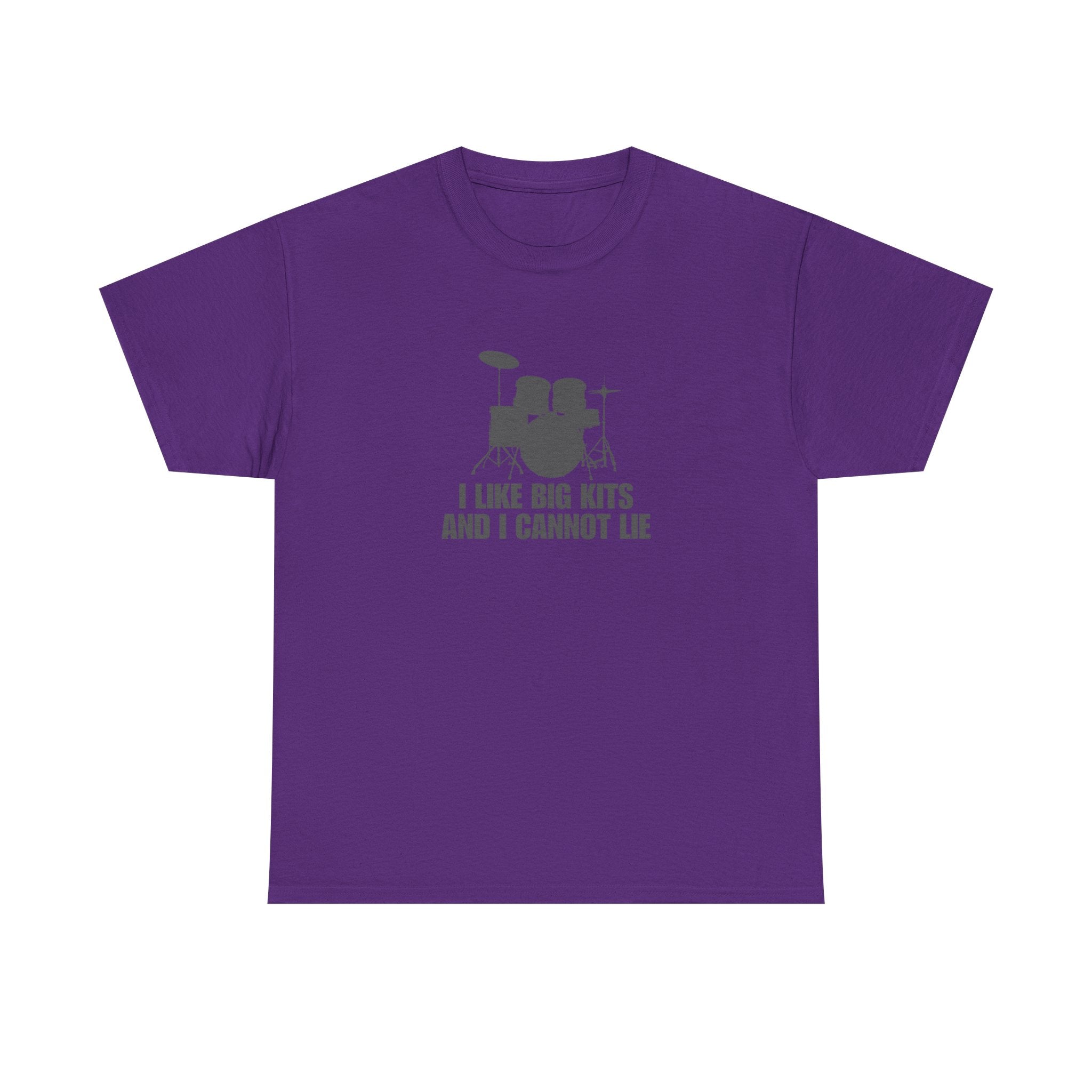 I Like Big Kits and I Cannot Lie T-Shirt - Funny Drummer Graphic Tee Music Shirt