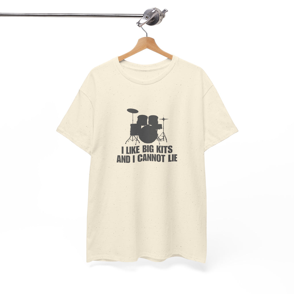 I Like Big Kits and I Cannot Lie T-Shirt - Funny Drummer Graphic Tee Music Shirt