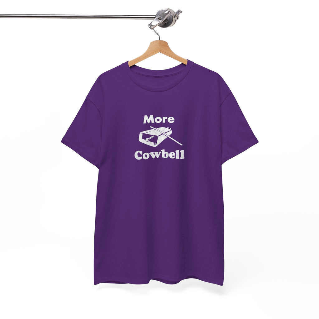More Cowbell T-Shirt - Funny Drummer Graphic Tee Music Shirt