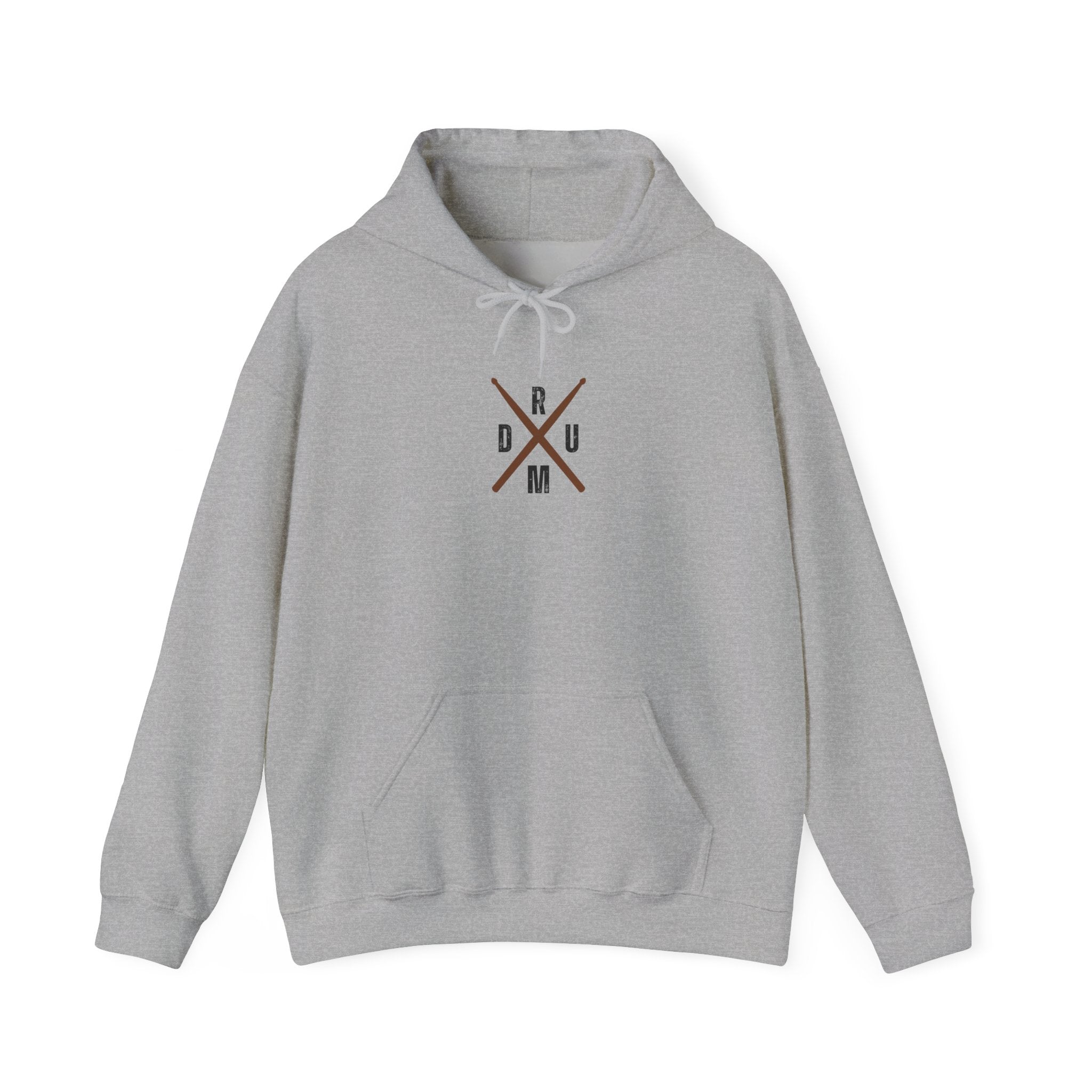 Drumsticks Crossed Hoodie - Drummer Sweatshirt Drum Musician Pullover
