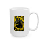 I'll Be In The Basement Drummer Mug - Drum Player Coffee Mug, Drumming Gift