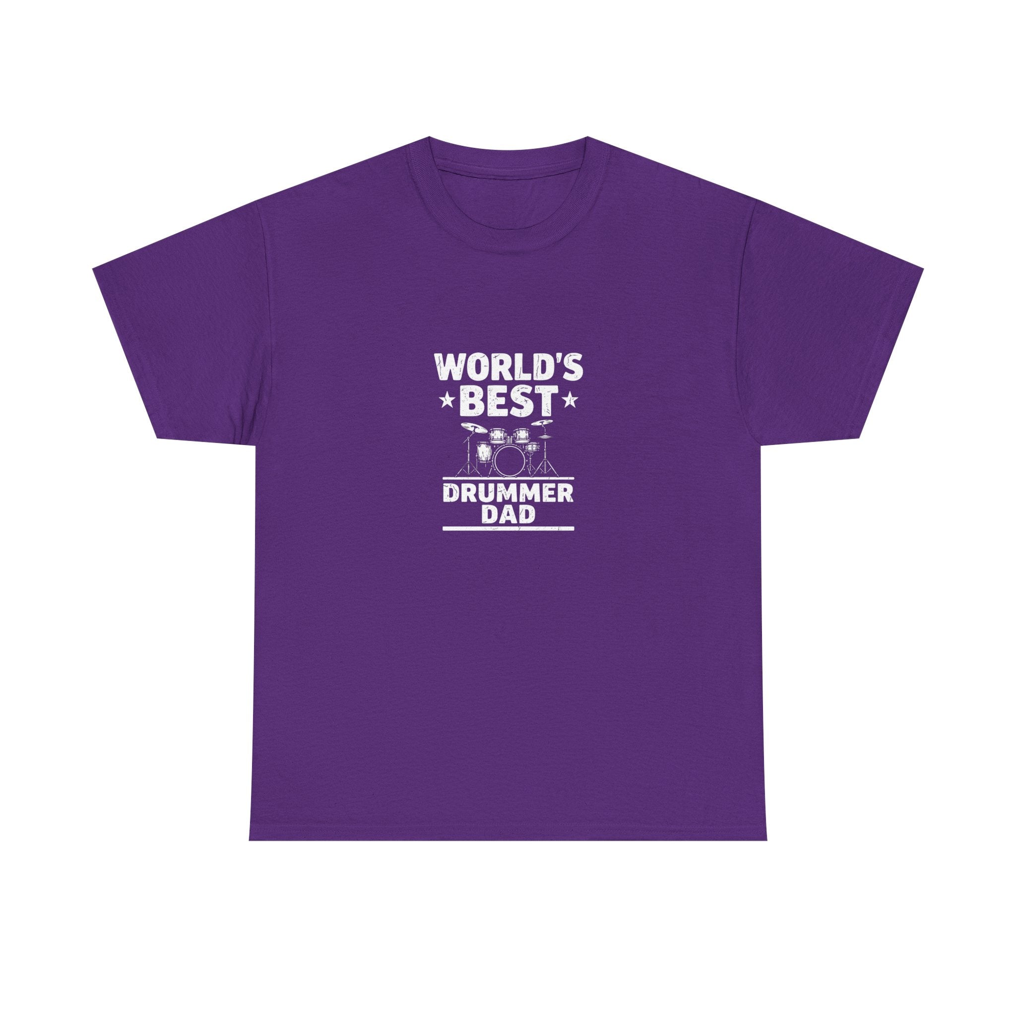 World's Best Drummer Dad T-Shirt - Drumming Gift for Dad