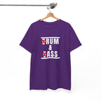 Drum and Bass T-Shirt - Funny Drummer Graphic Tee Rum & Ass Music Shirt