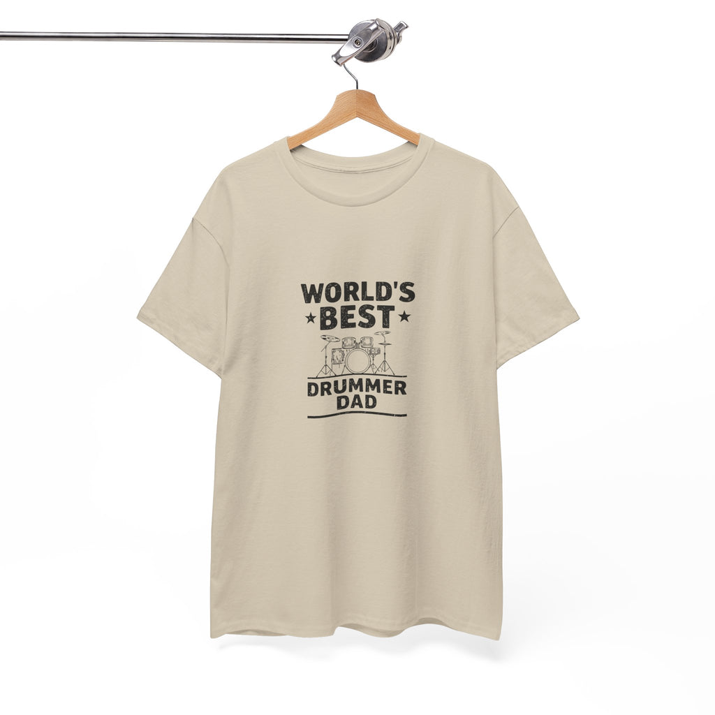 World's Best Drummer Dad T-Shirt - Drumming Gift for Dad