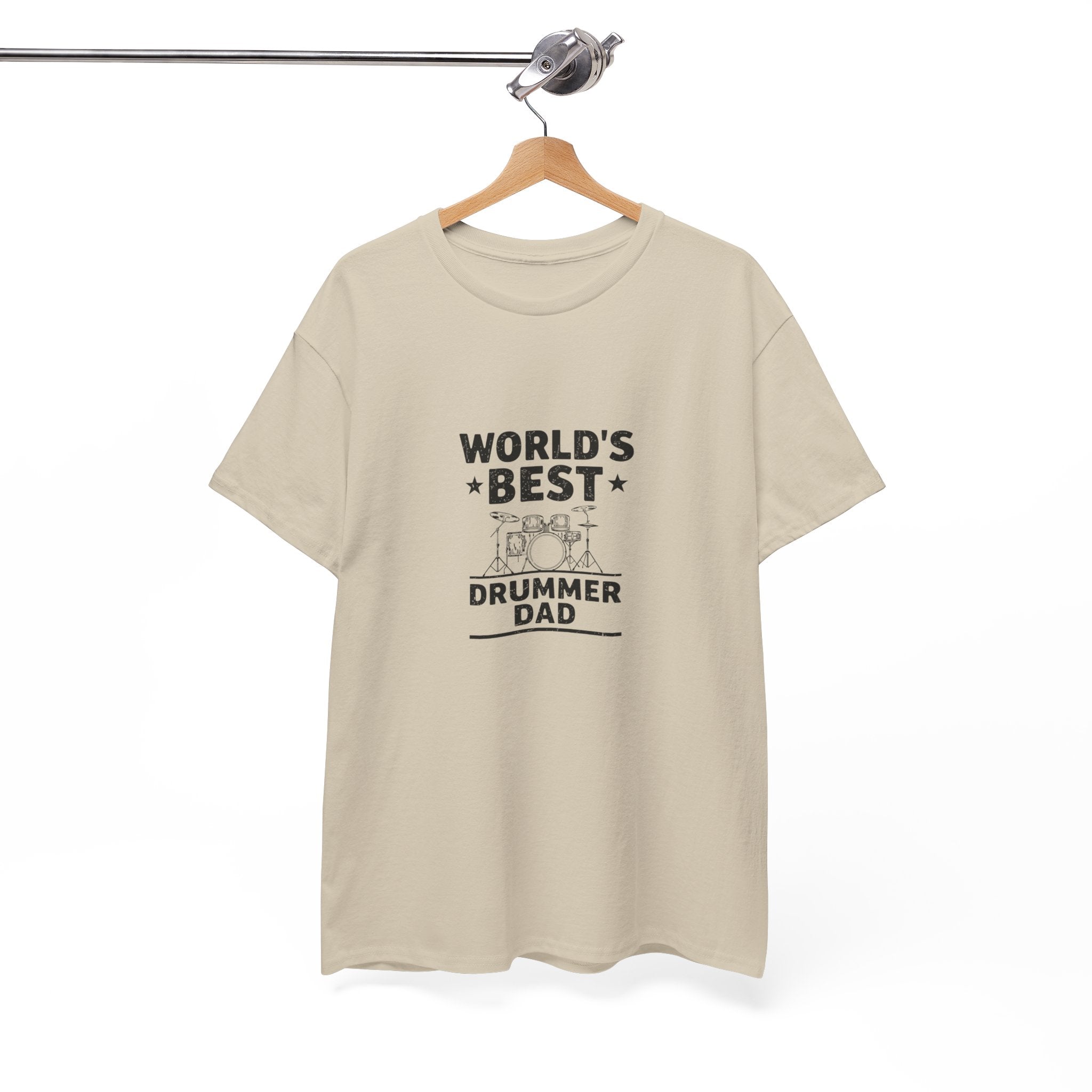 World's Best Drummer Dad T-Shirt - Drumming Gift for Dad