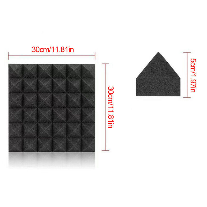 High-Density Wedge Foam Tiles – Professional Music Room Soundproofing