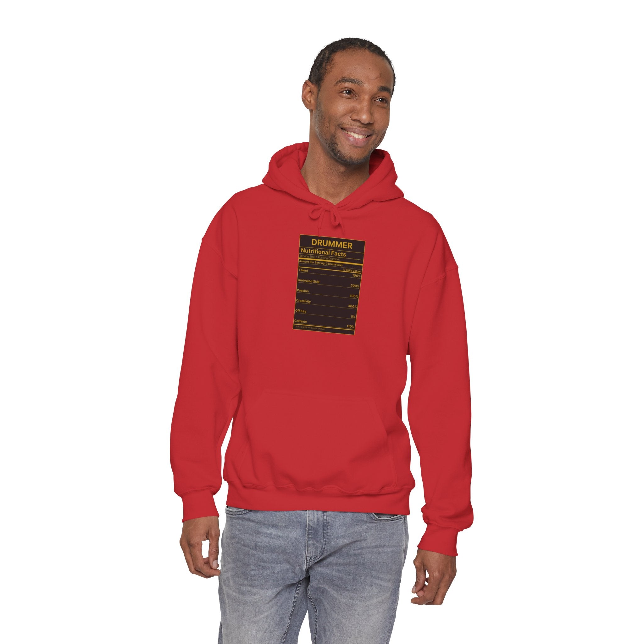 Drummer Nutritional Facts Hoodie – Drummer Gift Sweatshirt