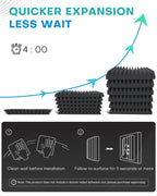 Acoustic Foam Panels – 36 Pack Soundproofing Wall Wedges