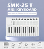 MIDI Pad Controller Keyboard – Portable 25-Key Production Controller