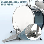Junior Drum Set – 3-Piece Kids Kit with Stool & Accessories