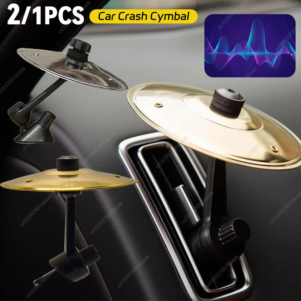 Mini Car Drum Cymbal – Musical Dashboard Accessory