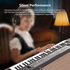 61-Key Electronic Keyboard Piano – Dual Speakers with Microphone for Beginners