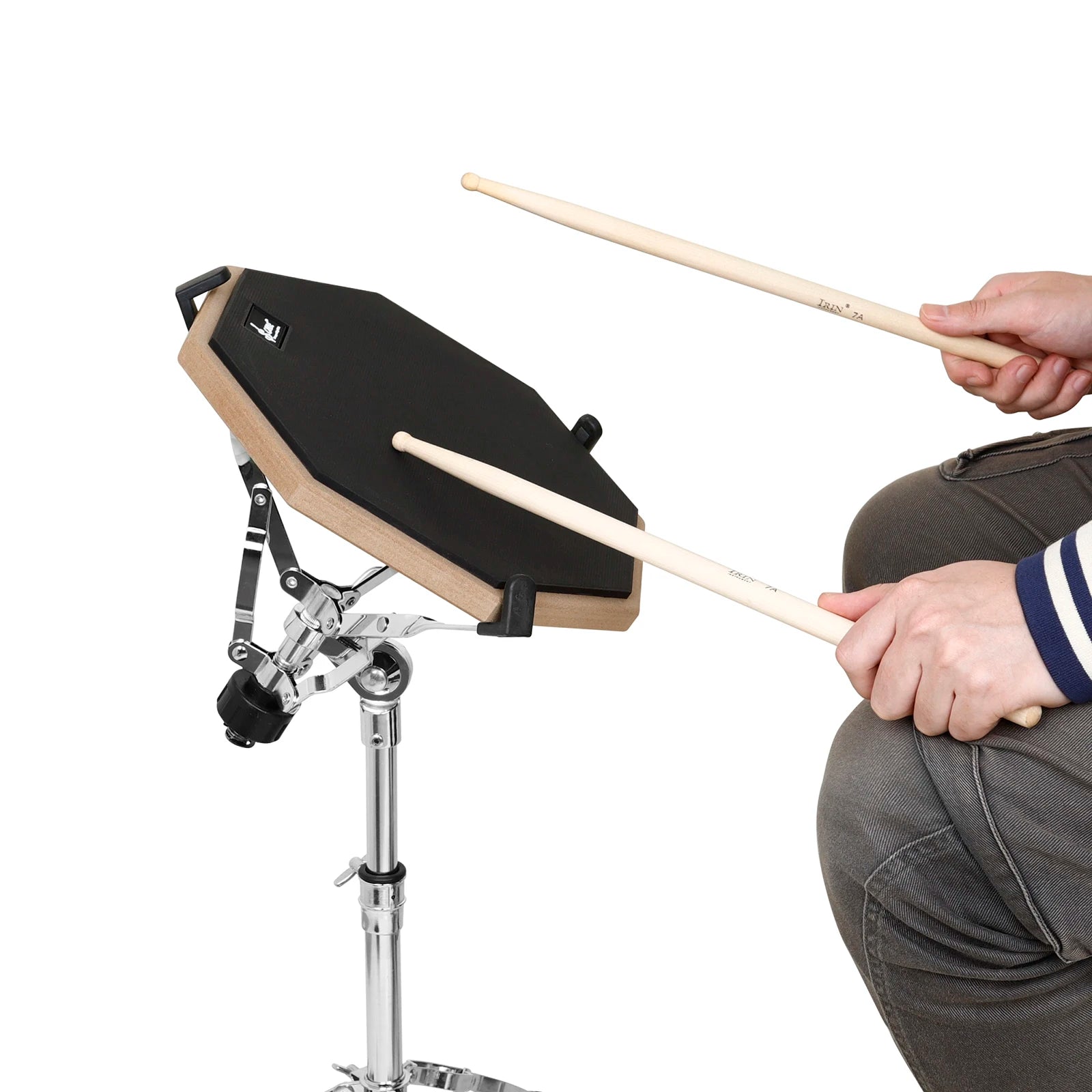 Silent Drum Practice Pad – Rubber Drum for Rudiment Practice and Technique Training