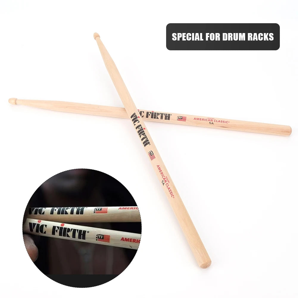 Vic Firth Wooden Drumsticks – Classic Hickory Sticks with Wood Tip