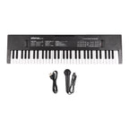 61-Key Electronic Keyboard Piano – Dual Speakers with Microphone for Beginners