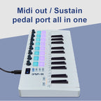 MIDI Pad Controller Keyboard – Portable 25-Key Production Controller