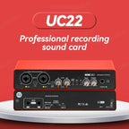 Music Production Audio Interface – USB External Sound Card for Home Studio Recording