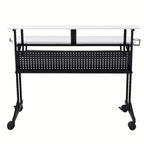 Home Studio Recording Desk – 47" Music Production Computer Desk with Keyboard Tray & Storage Shelves